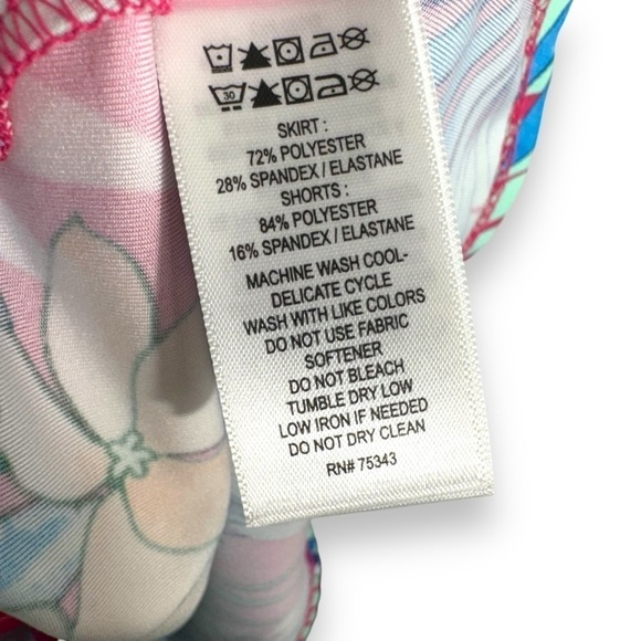 Tommy Bahama Golf/Tennis/Pickleball Skort, Tropical Floral Print, Size Large - Picture 8 of 14